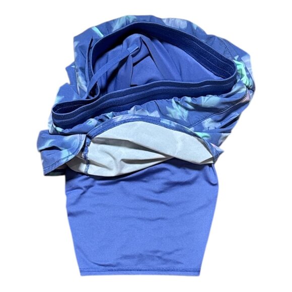 Lot of 2 ATHLETA Girl M 14/16 Un-Lined Activewear Shorts (INS 3.25") Blue Pink - Picture 11 of 13